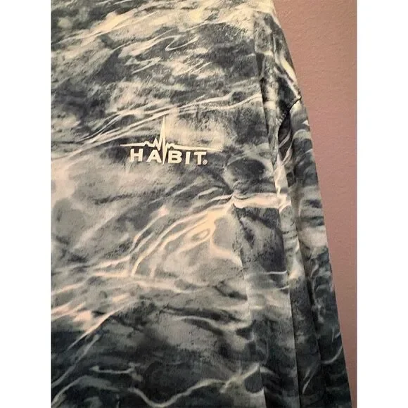 Mossy Oak Men's XL Green Rash Guard Swim Shirt UPF 40+ Long Sleeve - Picture 3 of 7